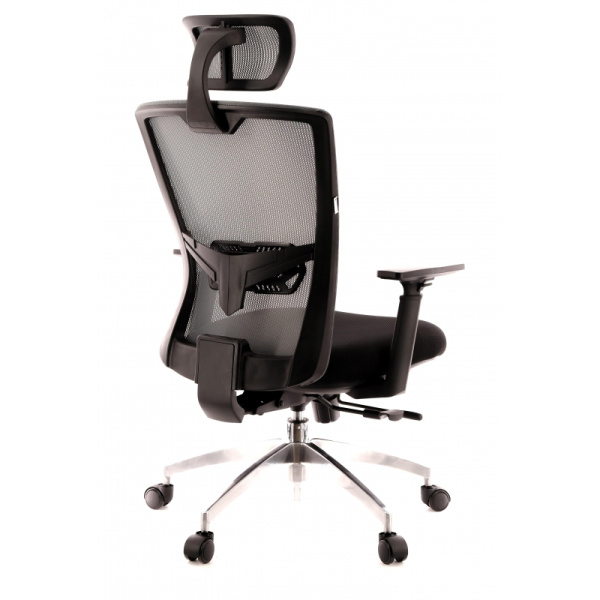 Кресло EV_ Everprof Polo S сетка/ткань черный/серый, алюминий