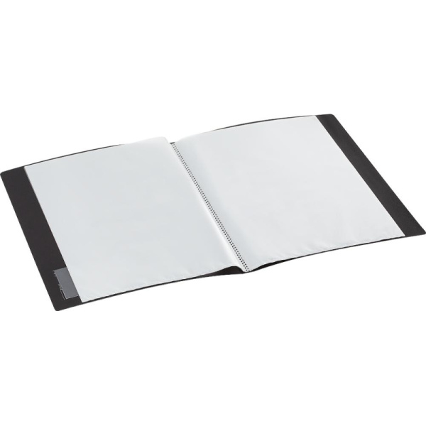 Папка файловая Комус 20 т.-синяя, с карманом для CD/визитки