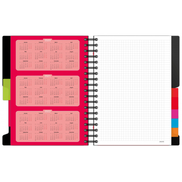 Бизнес-тетрадь B5,200л,кл,греб. Attache Selection Office book чернметаллик