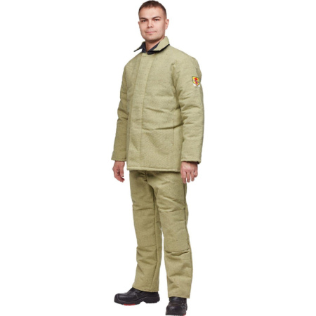 Костюм сварщика брезентовый утепл. кур/бр (модель КС02ПР) (48-50) 170-176