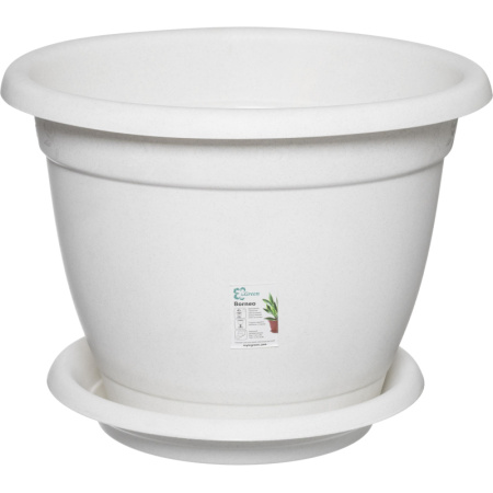 Горшок для цветов Борнео D 430 mm с подставкой №8 мраморный ING42043FМР