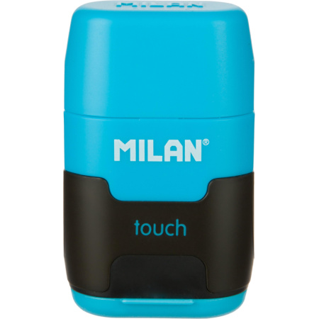 Ластик-точилка Milan TOUCH DUO+2смен.ласт син.кауч лезв.точ из углер стали
