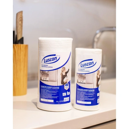 Салфетки хозяйственные Luscan универсальные в рулоне 22х23см 40 г/м2 70шт