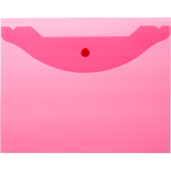 Папка-конверт на кнопке А5,190x240мм,Attache, 180мкм, 10шт.уп , ассорти