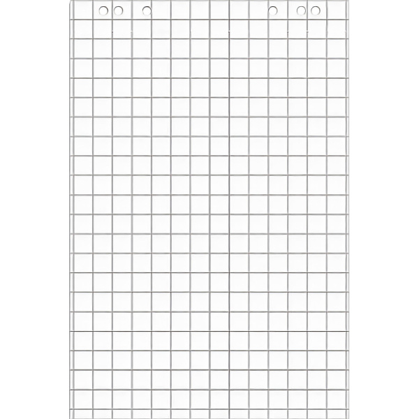 Блок бумаги для флипчартов клетка 67,5х98 50 лист. 5 бл/уп 80гр.