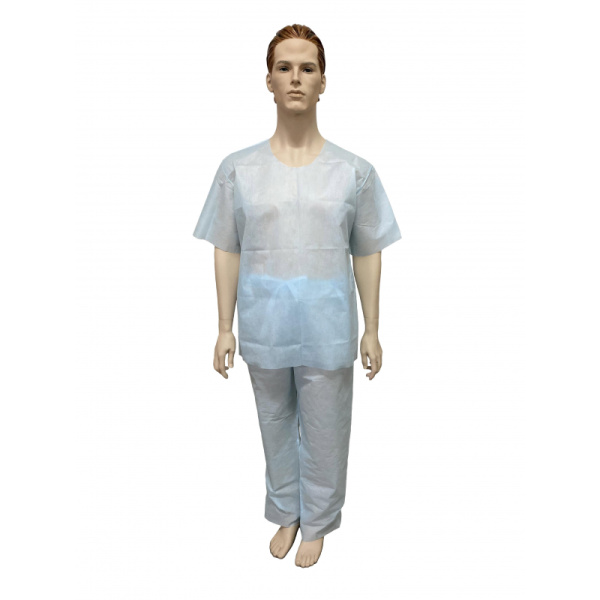 Костюм мед.хирургич. стерил. (рубаш.,брюки), пл.42,р.56-58  Гекса