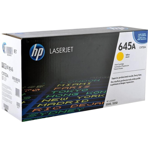 Картридж лазерный HP 645A C9732A жел. для CLJ 5500/5550