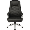 Кресло BN_Jl_Руководителя Echair-518 ML кожа черная, хром