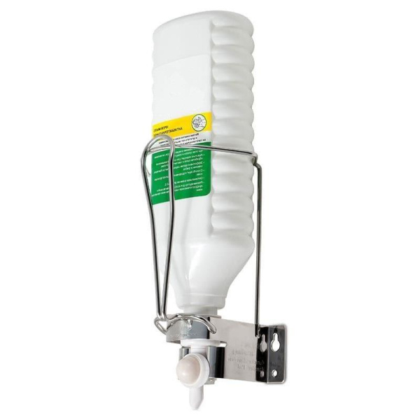 Дозатор локтевой настенный для флаконов диспенсопак (нерж.сталь)