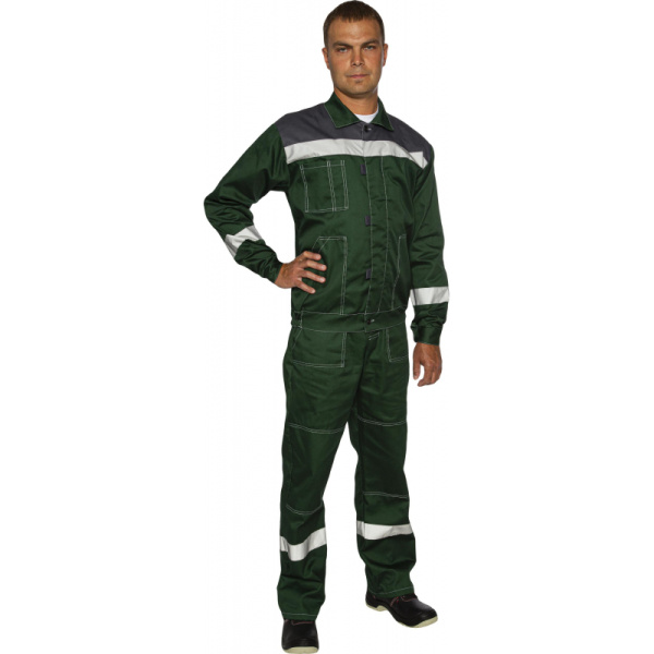 Костюм рабочий летний муж. л20-КПК зелен/сер (р.60-62) 182-188 (Арсенал-СП)