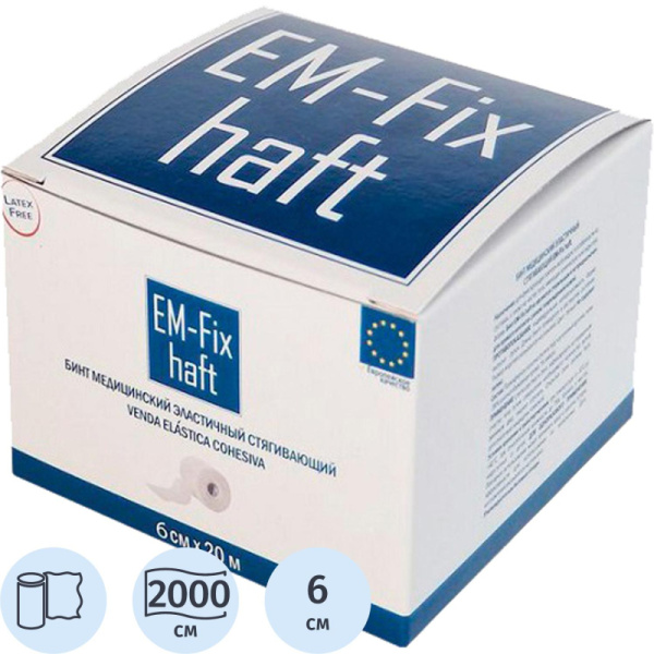 Перевяз. ср-ва Бинт самофикс эласт 20м х 6см EM-FIX HAFT