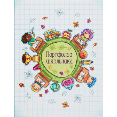 Портфолио папка Портфолио школьника ламинир.картон