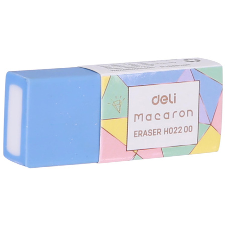 Ластик Deli Macaron 50x20x1мм ассорти пласт.туб. EH02200