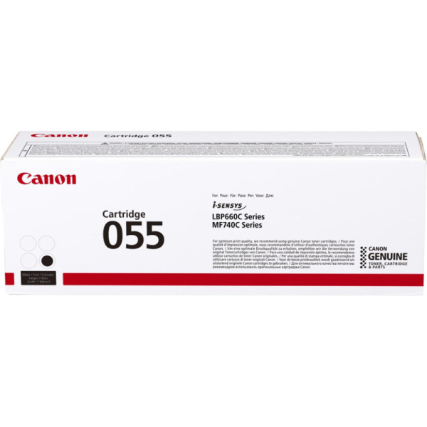 Картридж лазерный Canon 055 BK 3016C002 чер. для MF746Cx/LBP664Cx