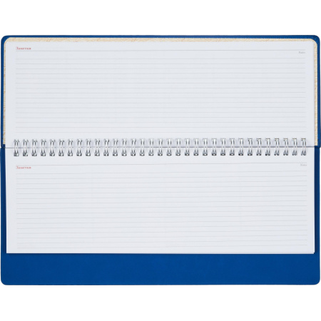 Планинг недатированный 305 х 130 мм Velvet синий 128 стр. 3-364/01