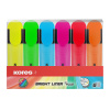 Набор текстовыделителей Kores BRIGHT LINER PLUS,ск нак,0,5-5мм,6цв