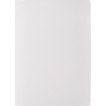 Папка уголок ПУ-001-ПП 120мкр жест.пластик А4 прозр 20 шт/уп