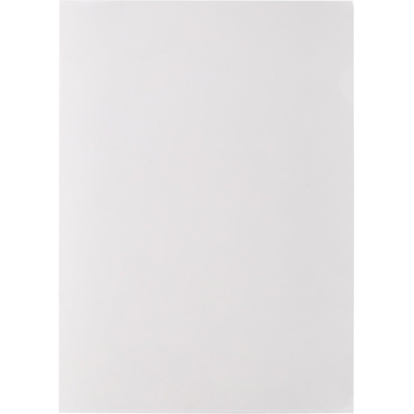 Папка уголок ПУ-001-ПП 120мкр жест.пластик А4 прозр 20 шт/уп