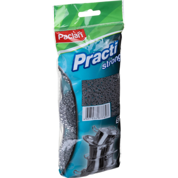 Губки мочалка металлические средняя D=7,5 см. вес=14гр. 3шт./уп. PACLAN