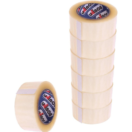 Клейкая лента UNIBOB 48х132 прозрач. 40мкр 6 шт/уп