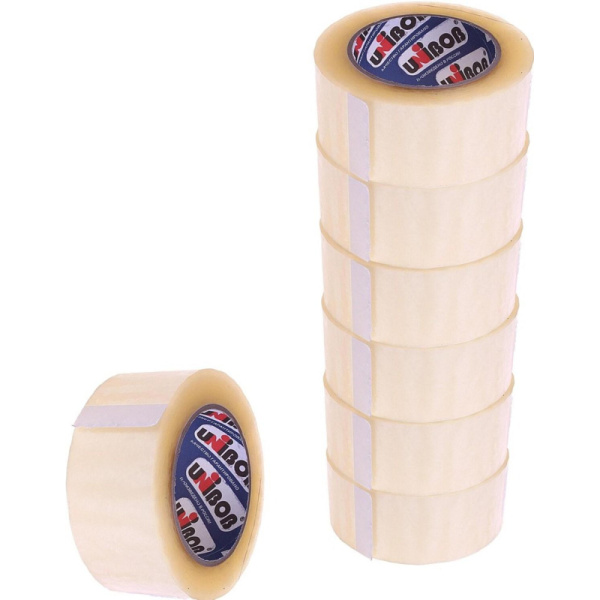 Клейкая лента UNIBOB 48х132 прозрач. 40мкр 6 шт/уп