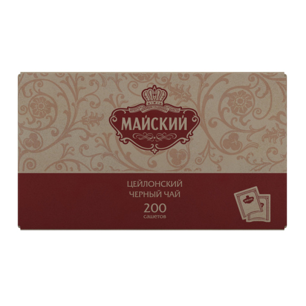 Чай Майский черный сашет 2гx200пак/уп 14286, 421007