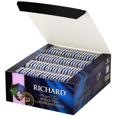 Чай Richard Royal Thyme&Rosemary черный, 100 пак  13938