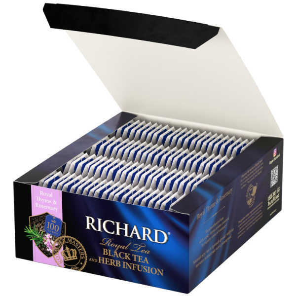 Чай Richard Royal Thyme&Rosemary черный, 100 пак  13938