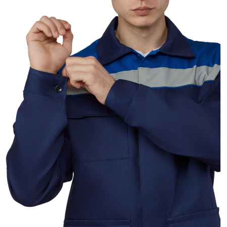 Костюм рабочий летний муж л05-КБР син/вас (р.48-50) 182-188 (Арсенал-СП)