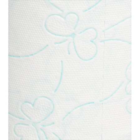 Бумага туалетная Luscan Comfort 2сл бел с зел тисн яблок 100%цел 21,9м4р/уп