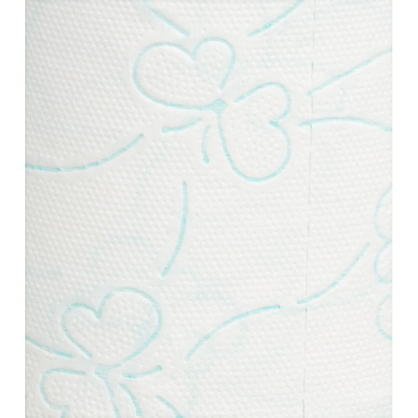 Бумага туалетная Luscan Comfort 2сл бел с зел тисн яблок 100%цел 21,9м4р/уп