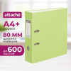 Папка-регистратор 80 мм Attache Экономи, лайм,ПБП1,карм.кор