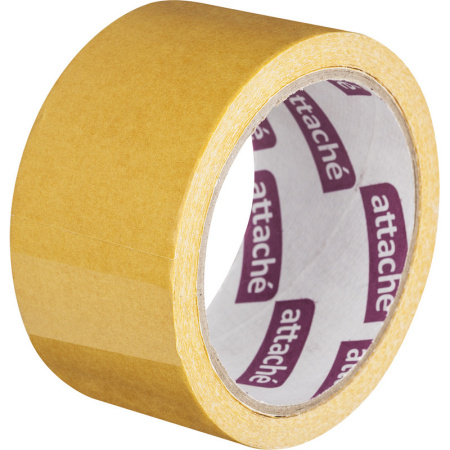 Клейкая лента двухсторонняя ATTACHE 50мм х 10м, на тканевой основе