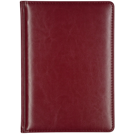 Ежедневник недатированный А5, Sidney Nebraska бордовый, 136 л. 3-128/01