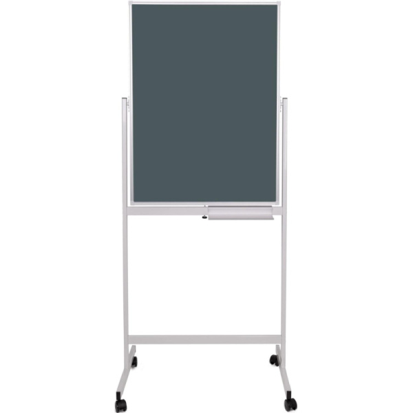 Доска магнитно-маркерная(бел)/меловая(зелен) Attache Twist 70х100вращ,ролик