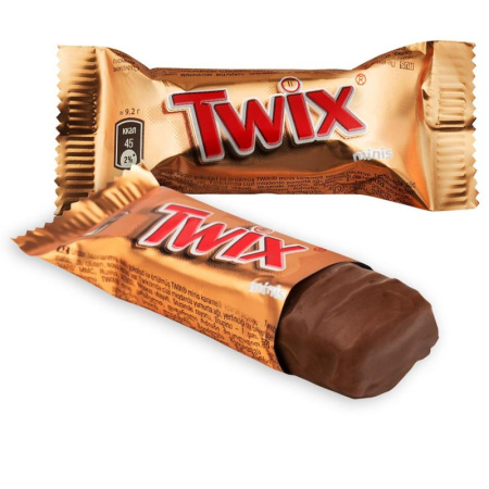 Шоколадный батончик Twix миниc, 1кг