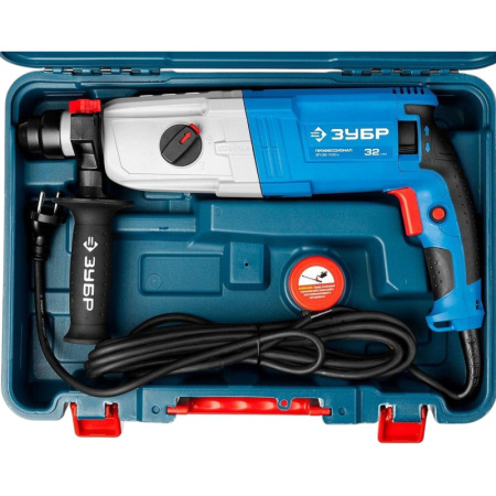 Перфоратор ЗУБР Профессионал 1100 Вт, 920 об/мин, 5100 уд/мин, ЗП-32-1100 К