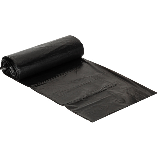 Мешки для мусора ПНД 60л 7,3мкм 20шт/рул черн 58х68см Ромашка