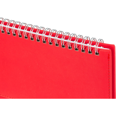 Планинг недатированный 305 х 130 мм Velvet красный 128 стр. 3-364/10