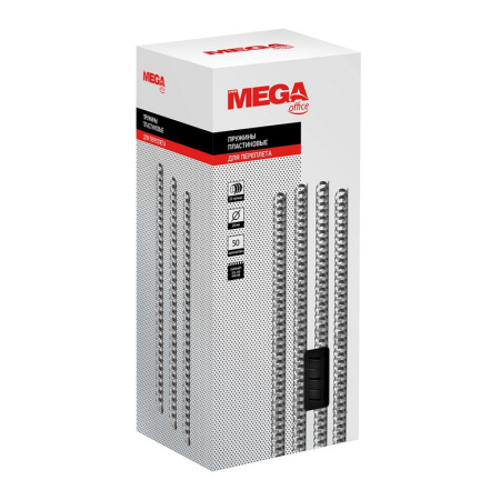 Пружины для переплета пластиковые Promega office 28мм черные 50шт/уп.