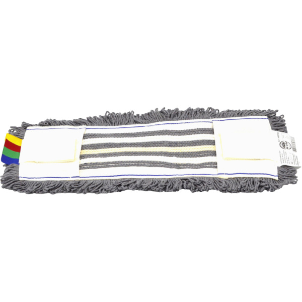 Насадка МОП плоский 40х14 см, хб+серая виск+микроф, ухо+карм, лайт AS3723