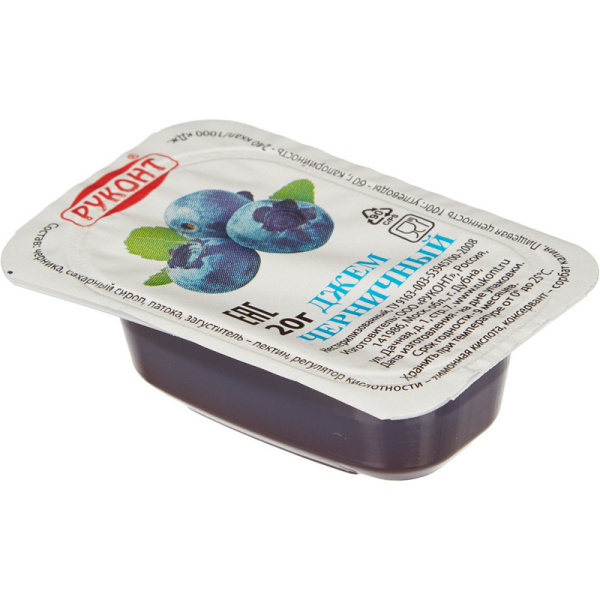 Джем Руконт порц. черника 20г/шт 20 шт/уп