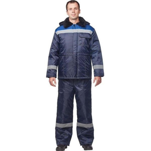 Куртка рабочая зимняя муж з32-КУ син/вас оксф 64-66/170-176