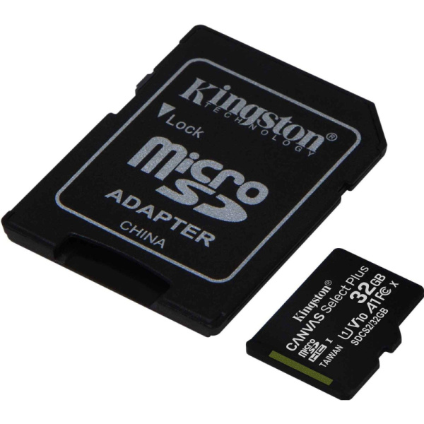 Карта памяти Kingston Canvas Select Plus microSDHC UHS-I +ад, SDCS2/32Gb