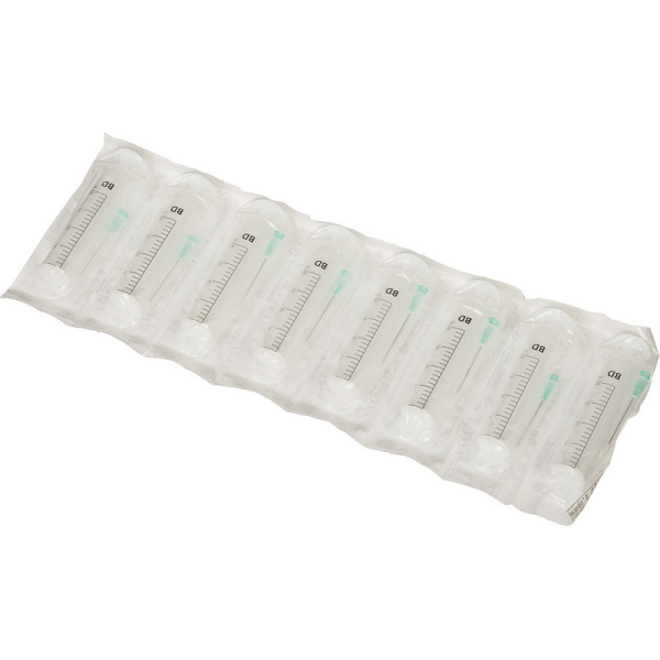 Шприц 2-комп. однораз. 20мл LS 21G(0,8х40) прил. 80шт/уп BD