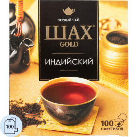 Чай Шах Голд черный, 100пак/уп