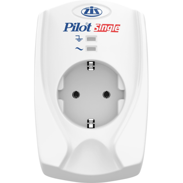 Сетевой фильтр PILOT Single, 1розетка, белый