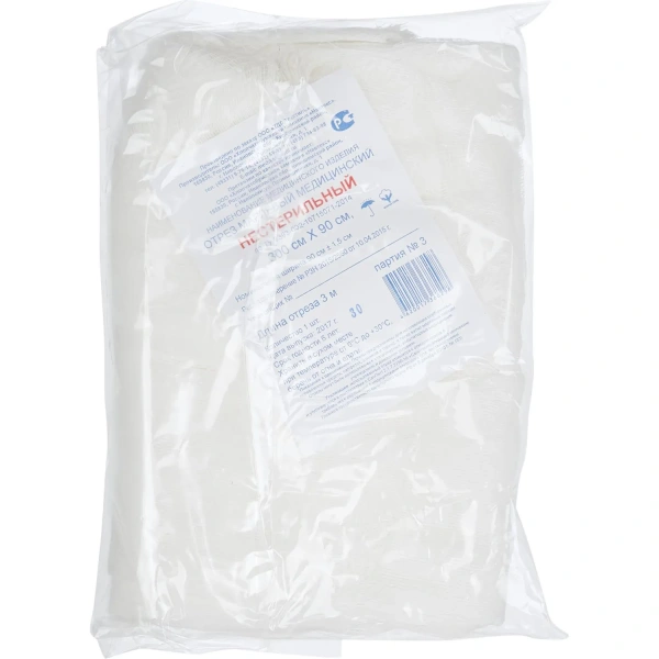 Перевяз. ср-ва Отрез марлевый нестер. 3м.Life/Навтекс  уп.  32г ШК06943