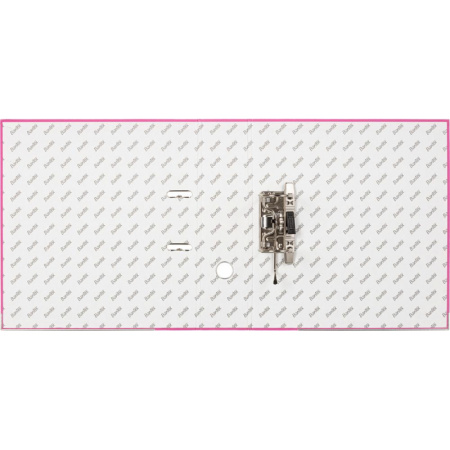 Папка-регистратор ECONOMY PLUS 80мм, фуксия, ПБП1, карм.кор.,мет.уг