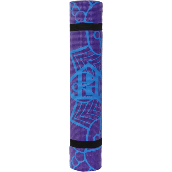 Коврик для фитнеса и йоги Larsen PVC фиолет.принт р180х60х0,5см 352557